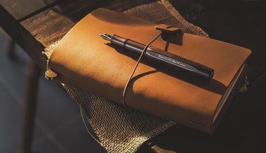 book, pen, notebook, diary, desk, writing, office, table, note, creative, brown book