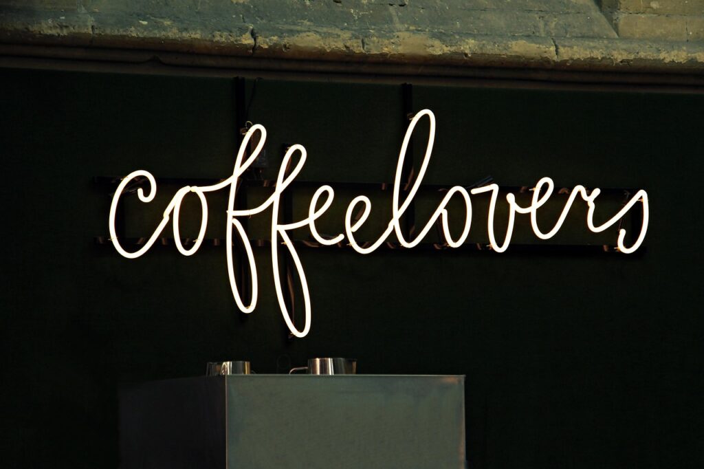 neon sign, coffee lovers, coffee, coffee shop, lettering, design, calligraphy, restaurant sign, advertising, coffee, coffee, coffee, coffee, coffee, coffee shop, coffee shop, coffee shop