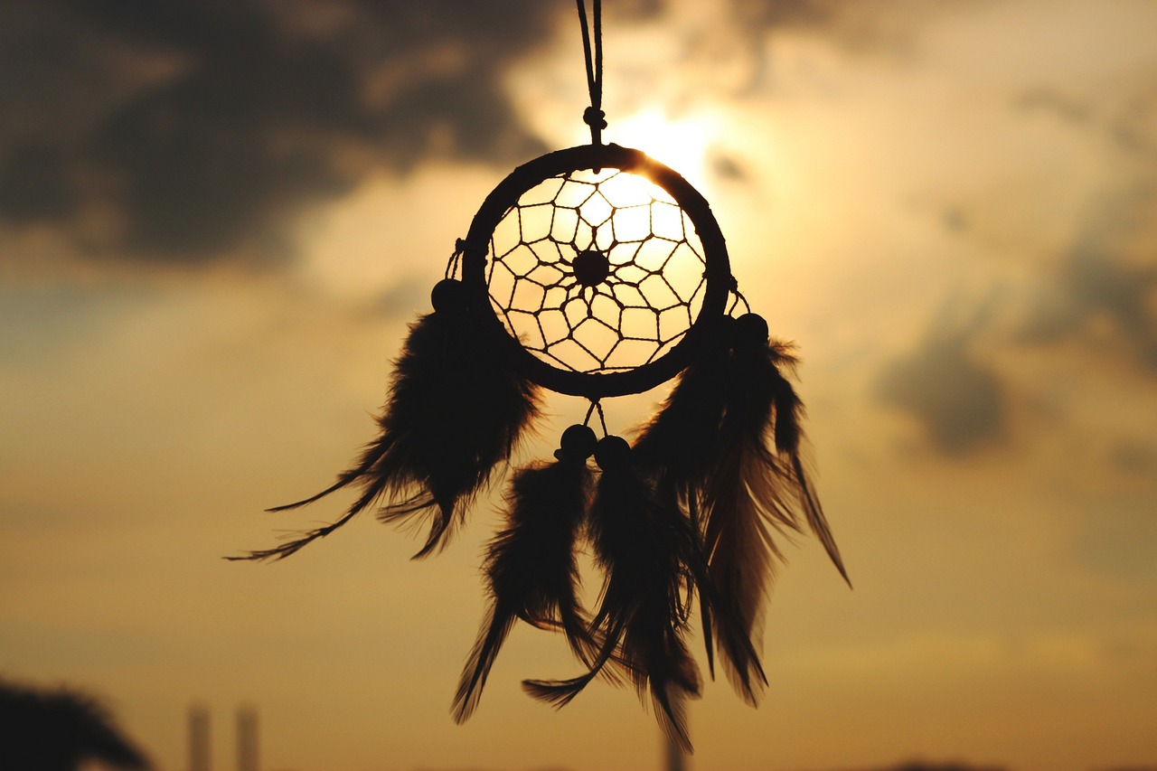 dream catcher, culture, indian, nature, dream, sun, tradition, belief, blur