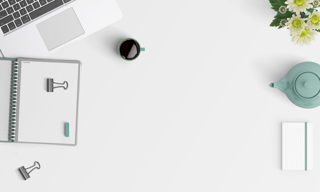 desk, office space, workspace, tidy, clean, copy space, flat lay, desk, desk, desk, desk, desk