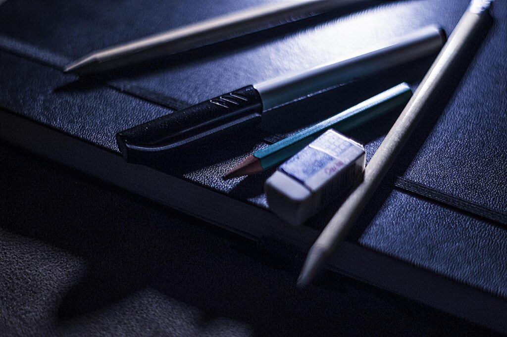 pencil, pen, eraser, creative, notepad, drawing, tools, blue tools, blue creative, blue drawing, eraser, eraser, eraser, eraser, eraser, creative