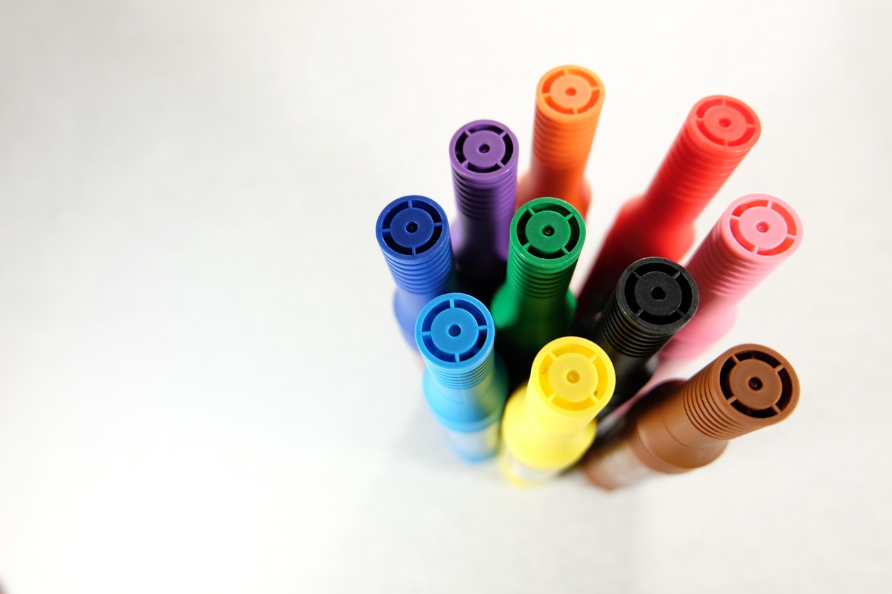 color pen, color, colorful, pen, office, colour, yellow, blue, marker, red, colored, green, ink, marker, marker, marker, marker, marker