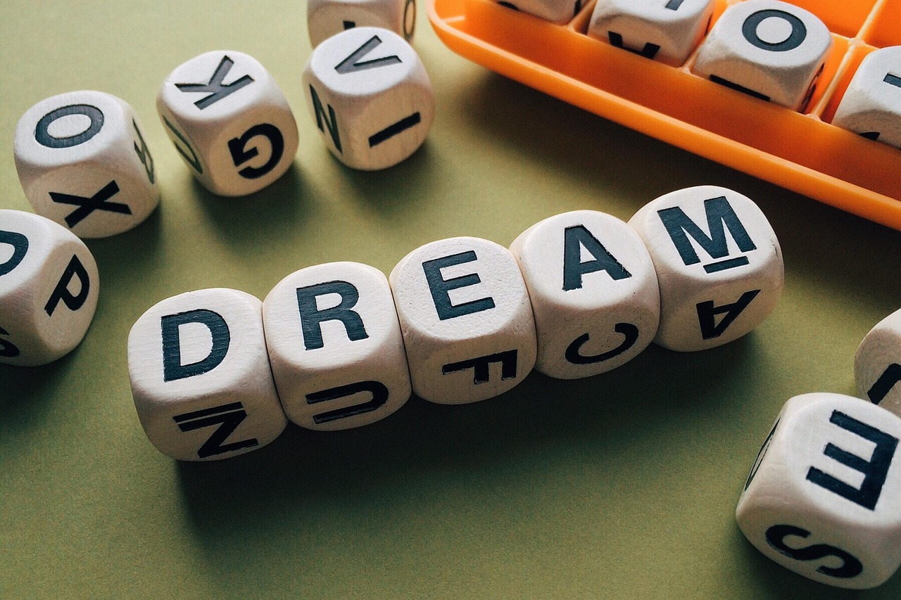 dream, word, letters, game