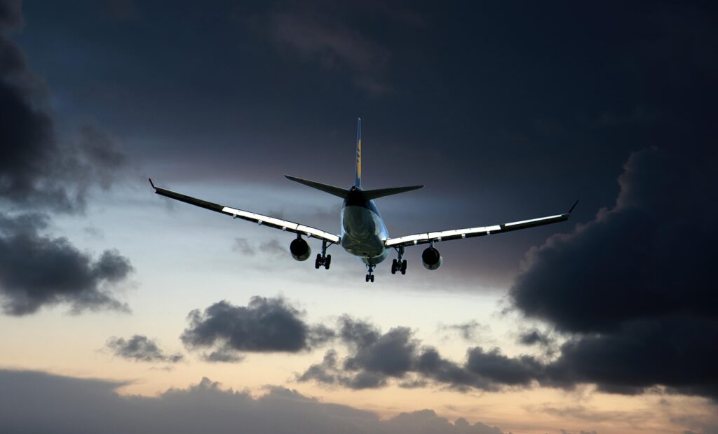 transport, plane, flight, sky, cloud, weather, nature, sunset, travel, aviation, pilot, air, suitcase, passenger, holiday, people