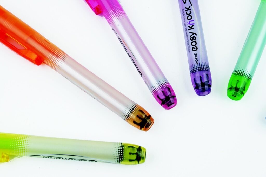highlighter, color pen, neon, nature, phrases, rainbow, maca